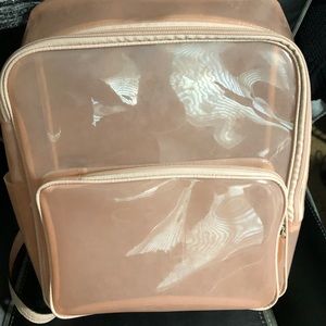 Vince Camino clear/blush backpack